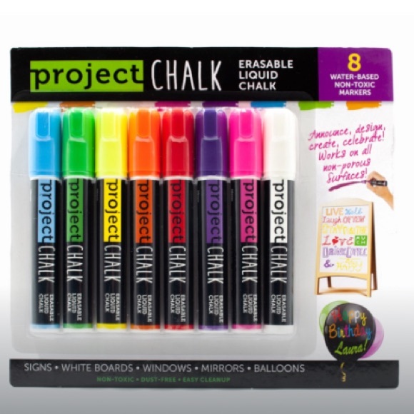 Collective Goods Art Project Chalk Markers 8 Set8 Erasable Liquid